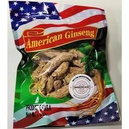 Click here to learn more about the Half Short Extra Large Wisconsin Ginseng Root (Colored Bag).