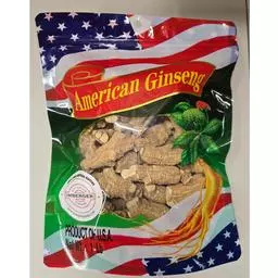 Click here to learn more about the Short X-Large Wisconsin Ginseng Root - (Colored Bag).