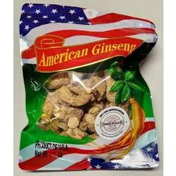Click here to learn more about the Short Colossal 5 Year Old Wisconsin Ginseng Root (Colored Bag).